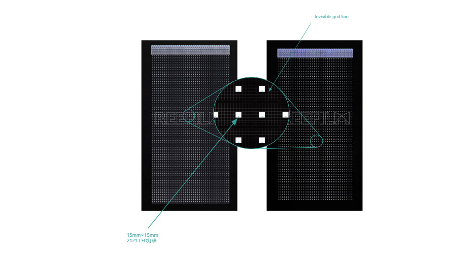 transparent led display board